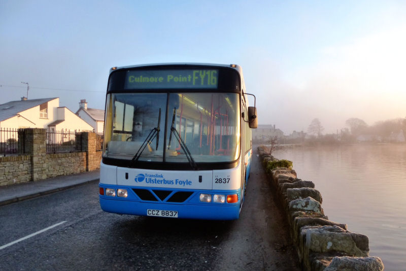 B10BLE 2837 - first journey on FY16 at Culmore - Mar 2014  [ John Durey ]